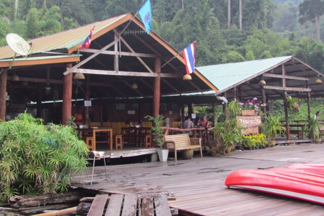 Khao Sok Lake Tour 2 Days 1 Night Restaurant at Floating Raft Houses