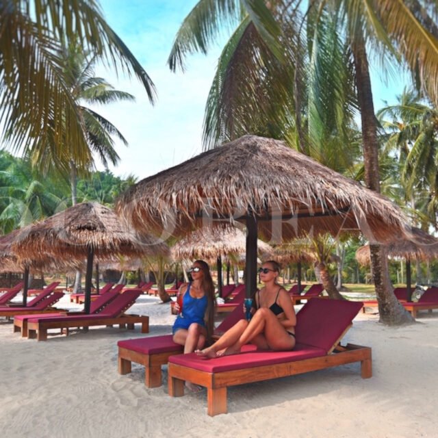 Coco Beach One Day Tour Sunbed1