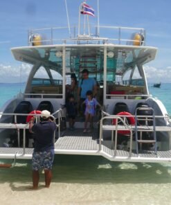 Phi - Phi - Islands - By - Speed - Catamaran - Behind - Of - Boat