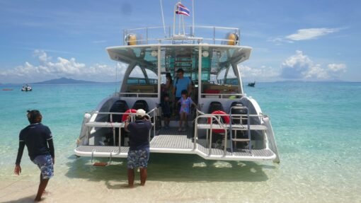 Phi - Phi - Islands - By - Speed - Catamaran - Behind - Of - Boat