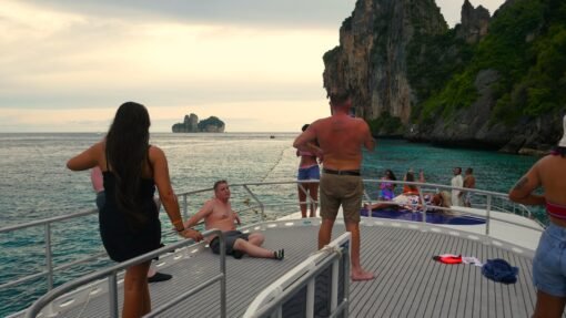 Phi - Phi - Islands - By - Speed - Catamaran - Relax - On - The - Boat