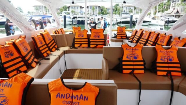 Phi - Phi - Islands - Sunset - By - Speed Catamaran - Life - Jacket
