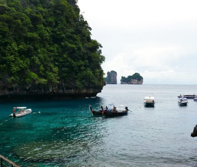 Phi - Phi - Islands - Sunset - By - Speed Catamaran - Losamah - Bay