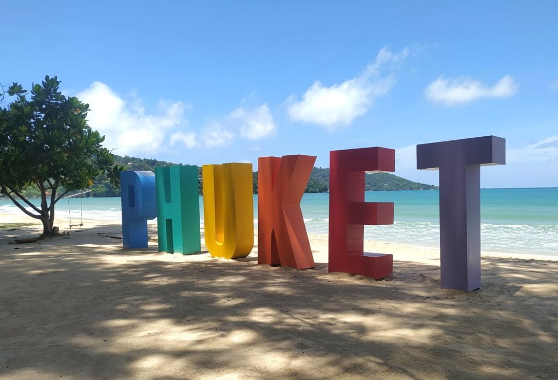 Phuket Sign on the Beach